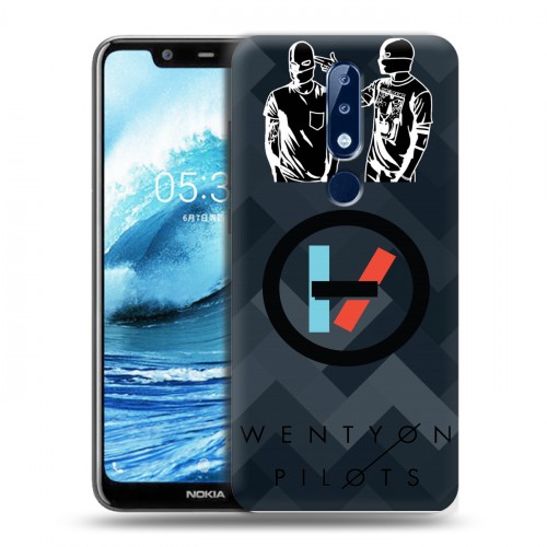 Дизайнерский силиконовый чехол для Nokia 5.1 Plus Twenty One Pilots