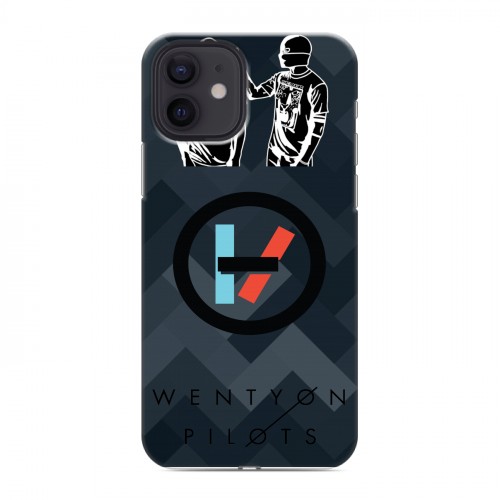 Дизайнерский силиконовый чехол для Iphone 12 Twenty One Pilots