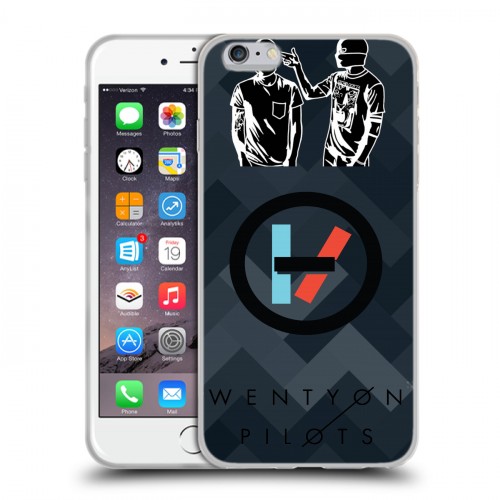 Дизайнерский силиконовый чехол для Iphone 6 Plus/6s Plus Twenty One Pilots