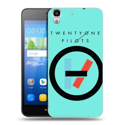 Дизайнерский пластиковый чехол для Huawei Y6 Twenty One Pilots