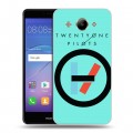 Дизайнерский пластиковый чехол для Huawei Y3 (2017) Twenty One Pilots