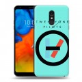 Дизайнерский пластиковый чехол для LG Q Stylus Twenty One Pilots