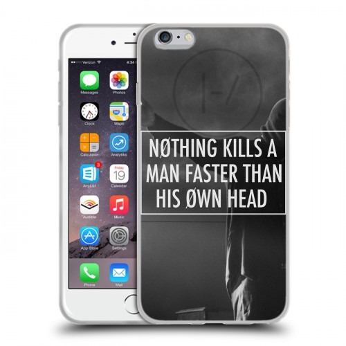 Дизайнерский силиконовый чехол для Iphone 6 Plus/6s Plus Twenty One Pilots