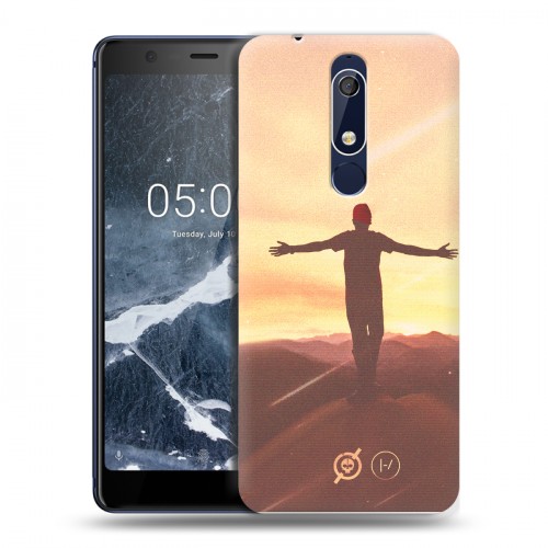 Дизайнерский пластиковый чехол для Nokia 5.1 Twenty One Pilots