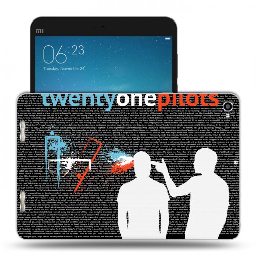 Дизайнерский силиконовый чехол для Xiaomi Mi Pad 2 Twenty One Pilots