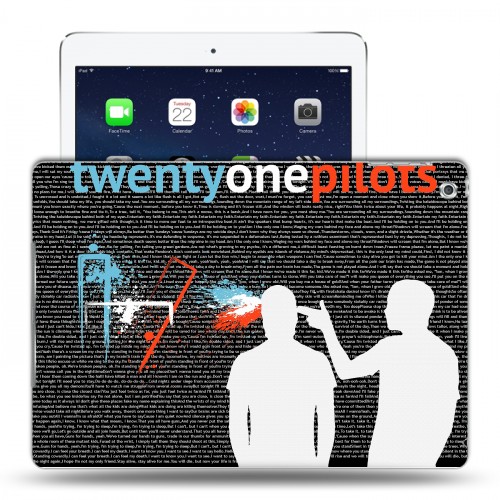 Дизайнерский силиконовый чехол для Ipad (2017) Twenty One Pilots