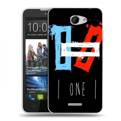 Дизайнерский пластиковый чехол для HTC Desire 516 Twenty One Pilots