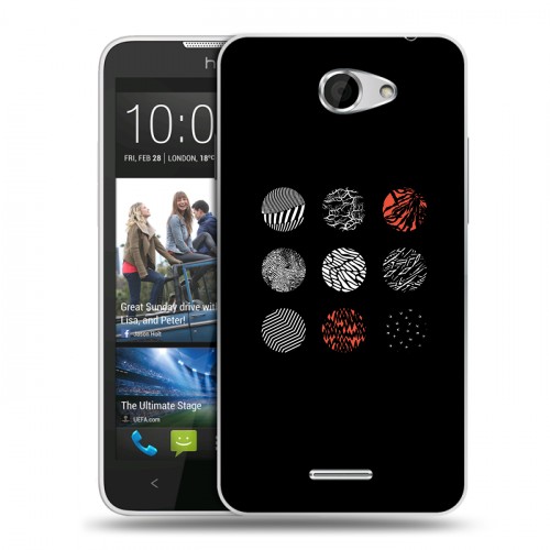 Дизайнерский пластиковый чехол для HTC Desire 516 Twenty One Pilots