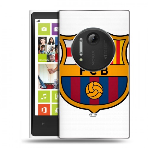 Полупрозрачный дизайнерский пластиковый чехол для Nokia Lumia 1020 Барселона