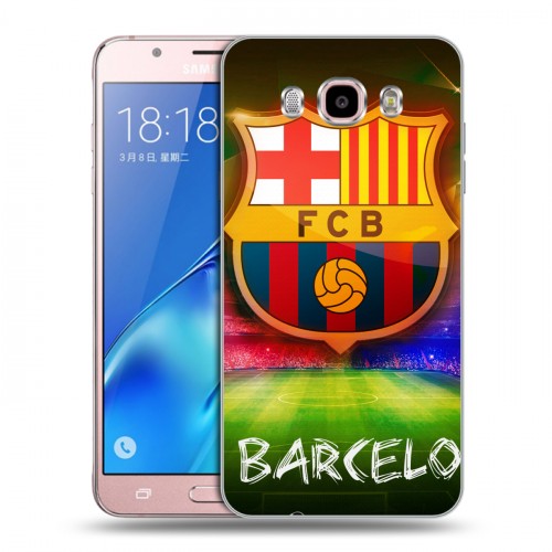 Дизайнерский силиконовый с усиленными углами чехол для Samsung Galaxy J5 (2016) Барселона
