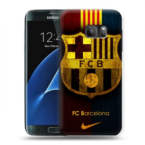 Дизайнерский силиконовый с усиленными углами чехол для Samsung Galaxy S7 Барселона