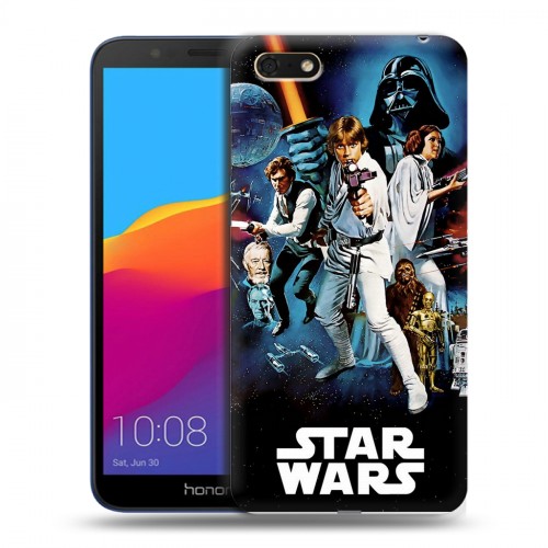 Дизайнерский пластиковый чехол для Huawei Honor 7A Звездные войны