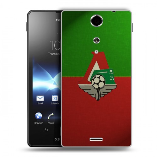 Дизайнерский пластиковый чехол для Sony Xperia TX Локомотив