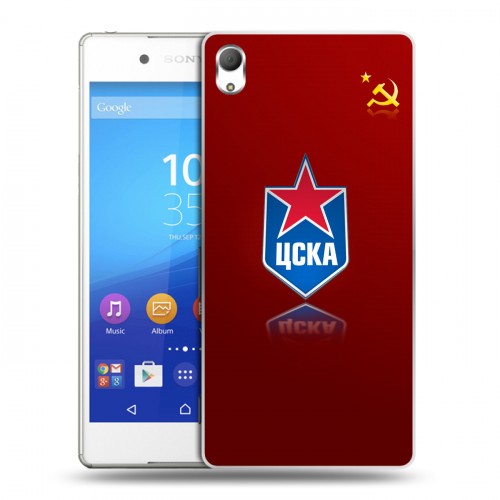 Дизайнерский пластиковый чехол для Sony Xperia Z3+ ЦСКА