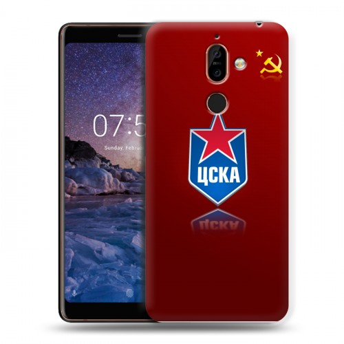 Дизайнерский пластиковый чехол для Nokia 7 Plus ЦСКА