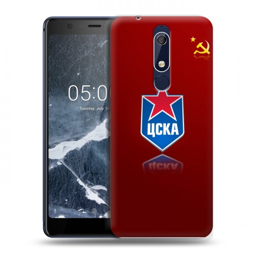 Дизайнерский пластиковый чехол для Nokia 5.1 ЦСКА