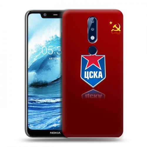 Дизайнерский пластиковый чехол для Nokia 5.1 Plus ЦСКА