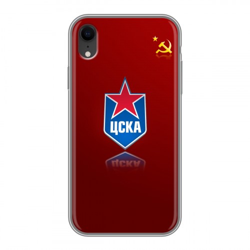 Дизайнерский пластиковый чехол для Iphone Xr ЦСКА