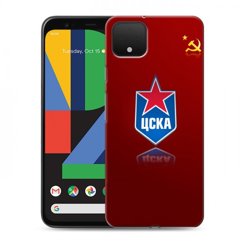 Дизайнерский пластиковый чехол для Google Pixel 4 ЦСКА