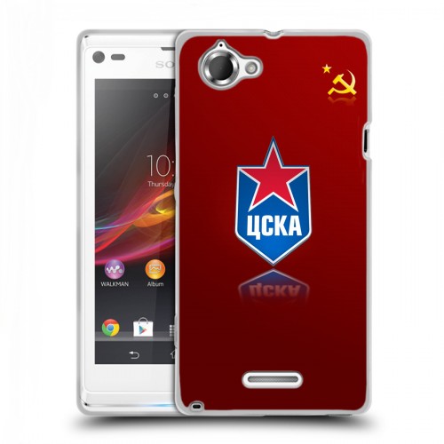 Дизайнерский пластиковый чехол для Sony Xperia L ЦСКА