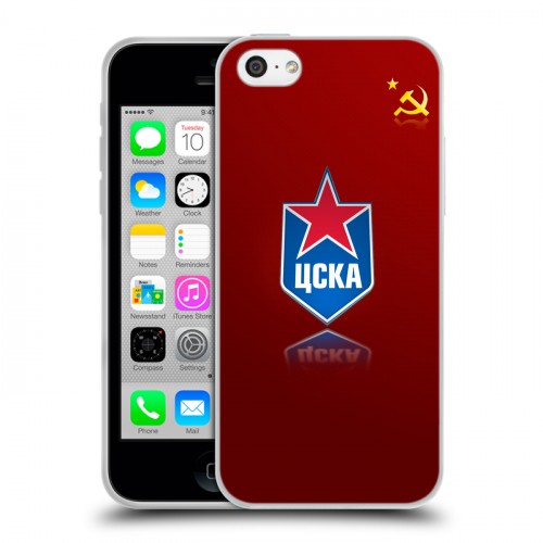 Дизайнерский пластиковый чехол для Iphone 5c ЦСКА