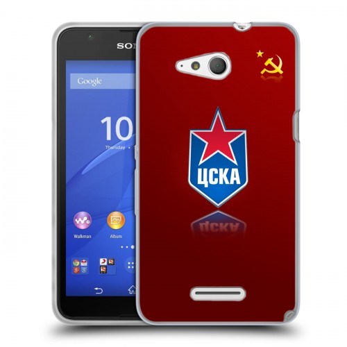 Дизайнерский пластиковый чехол для Sony Xperia E4g ЦСКА