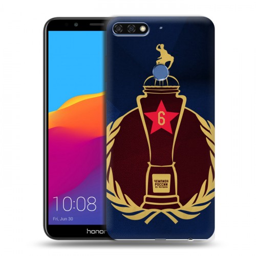 Дизайнерский пластиковый чехол для Huawei Honor 7C Pro ЦСКА