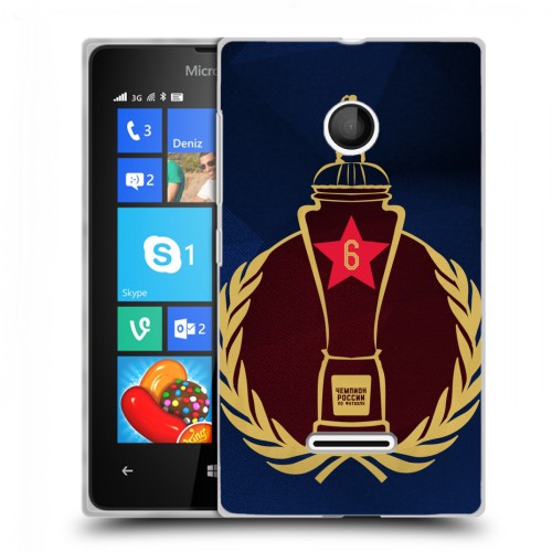 Дизайнерский пластиковый чехол для Microsoft Lumia 435 ЦСКА