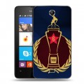 Дизайнерский силиконовый чехол для Microsoft Lumia 430 Dual SIM ЦСКА