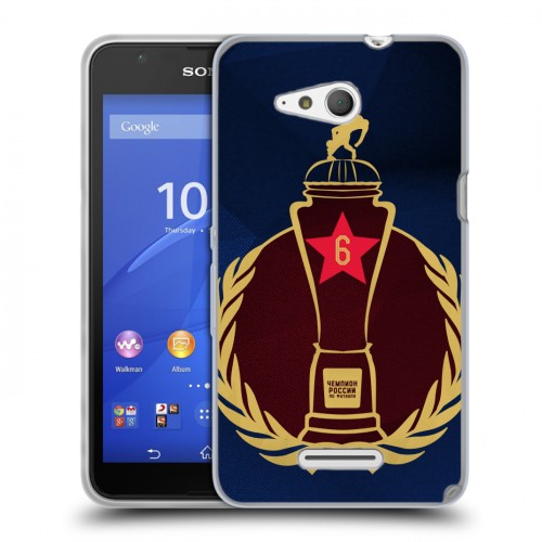 Дизайнерский пластиковый чехол для Sony Xperia E4g ЦСКА