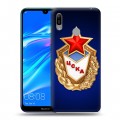 Дизайнерский пластиковый чехол для Huawei Y6 (2019) ЦСКА