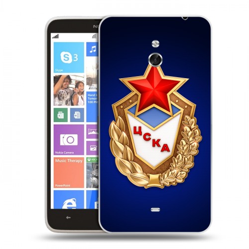 Дизайнерский пластиковый чехол для Nokia Lumia 1320 ЦСКА