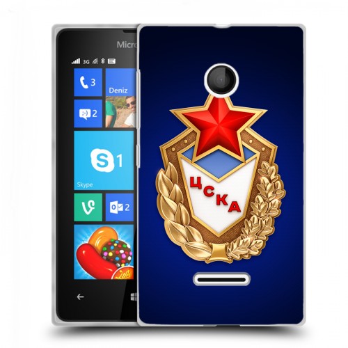 Дизайнерский пластиковый чехол для Microsoft Lumia 435 ЦСКА