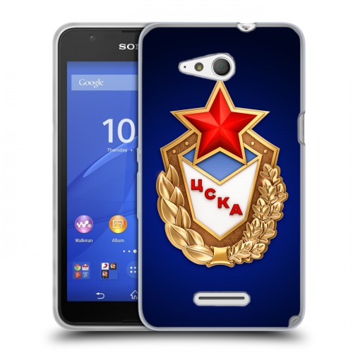 Дизайнерский пластиковый чехол для Sony Xperia E4g ЦСКА