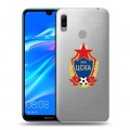 Полупрозрачный дизайнерский пластиковый чехол для Huawei Y6 (2019) ЦСКА