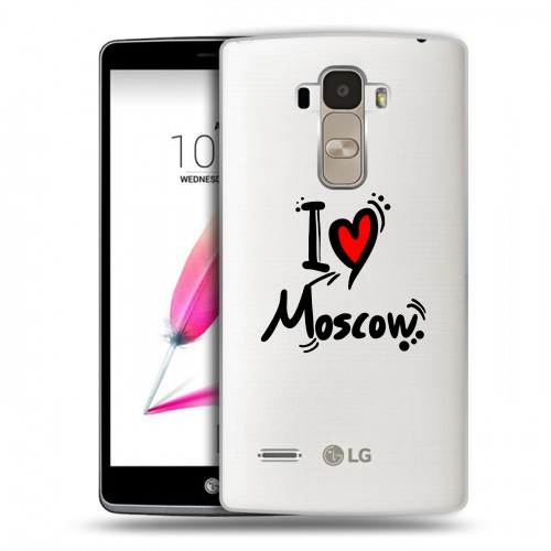 Полупрозрачный дизайнерский пластиковый чехол для LG G4 Stylus Москва