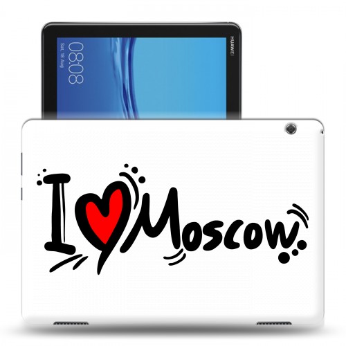 Полупрозрачный дизайнерский пластиковый чехол для Huawei MediaPad T5 Москва