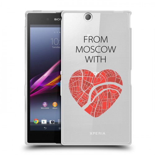 Полупрозрачный дизайнерский пластиковый чехол для Sony Xperia Z Ultra  Москва