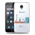 Полупрозрачный дизайнерский пластиковый чехол для Meizu M2 Note Москва