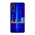 Полупрозрачный дизайнерский пластиковый чехол для Huawei Honor 20 Москва