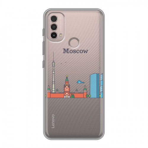 Полупрозрачный дизайнерский пластиковый чехол для Lenovo K14 Plus Москва