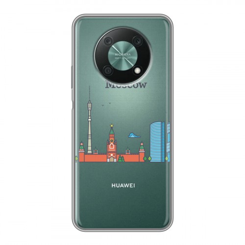 Полупрозрачный дизайнерский пластиковый чехол для Huawei Nova Y90 Москва