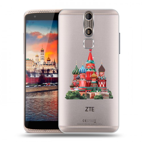 Полупрозрачный дизайнерский пластиковый чехол для ZTE Axon Mini Москва