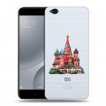 Полупрозрачный дизайнерский пластиковый чехол для Xiaomi Mi5C Москва