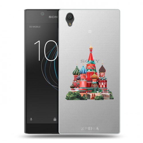 Полупрозрачный дизайнерский пластиковый чехол для Sony Xperia L1 Москва