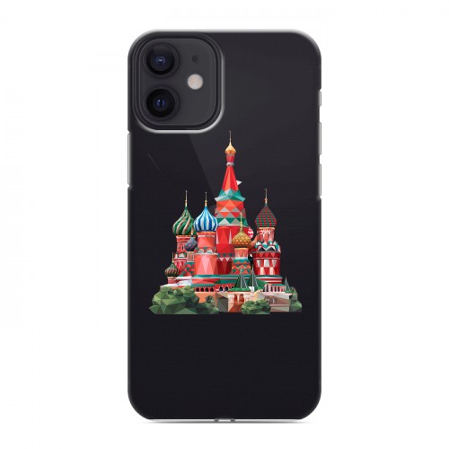 Полупрозрачный дизайнерский пластиковый чехол для Iphone 12 Mini Москва