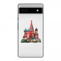 Полупрозрачный дизайнерский пластиковый чехол для Google Pixel 6a Москва