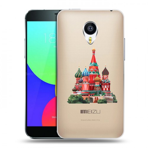 Полупрозрачный дизайнерский пластиковый чехол для Meizu MX4 Pro Москва