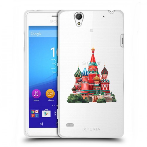 Полупрозрачный дизайнерский пластиковый чехол для Sony Xperia C4 Москва