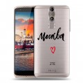 Полупрозрачный дизайнерский пластиковый чехол для ZTE Axon Mini Москва